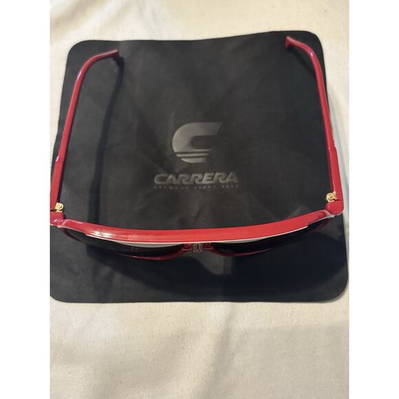 Carrera Sporty Red Aviator Sunglasses with Gradient Lenses 62-10-13 New With Tag - Picture 4 of 6